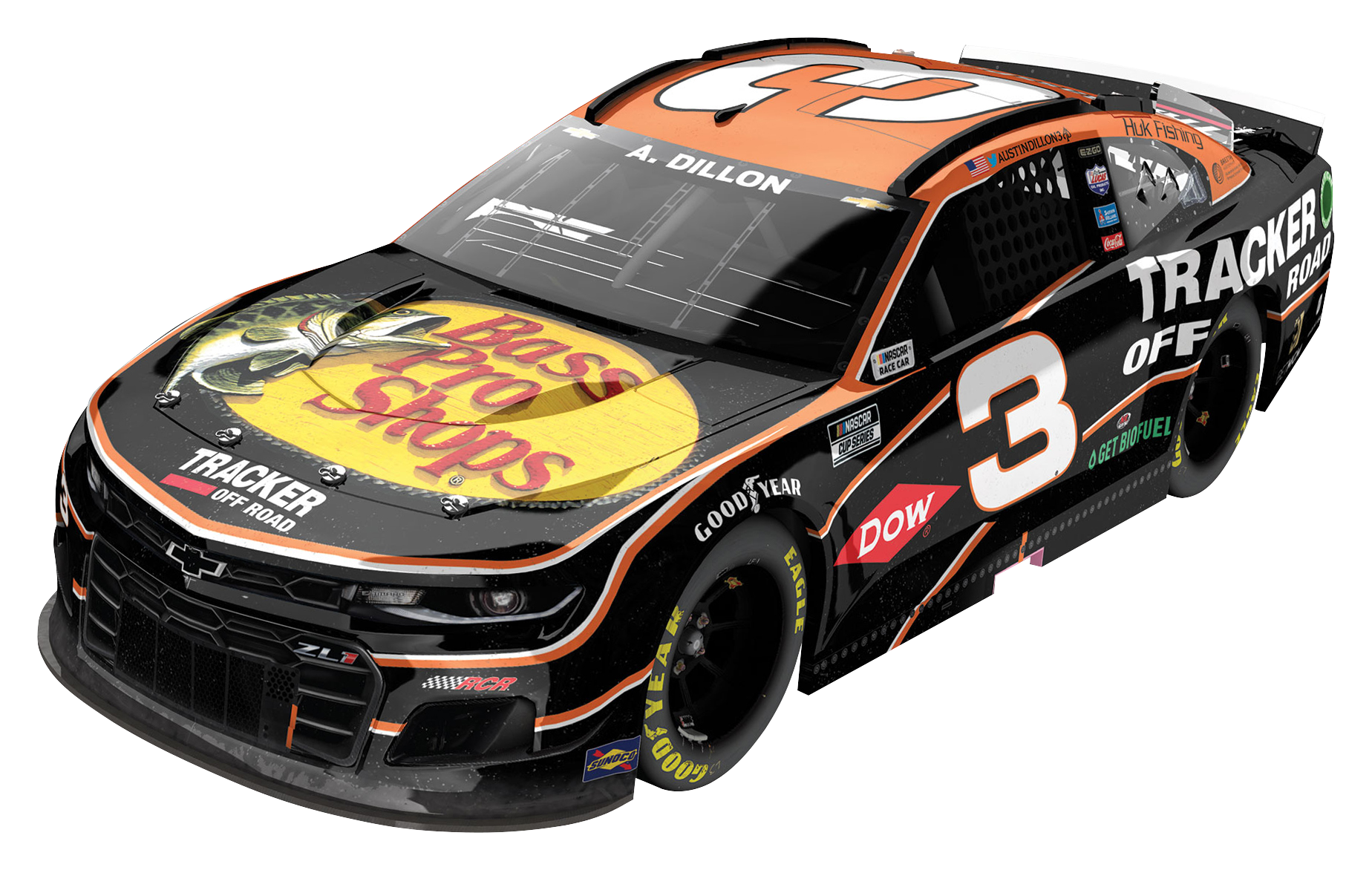 NASCAR Bass Pro Shops #3 Austin Dillion Duel Win 1:24 Die-Cast ...